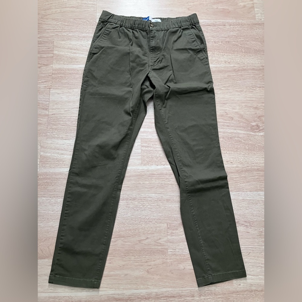 Old Navy Drawstring Olive Green Chinos